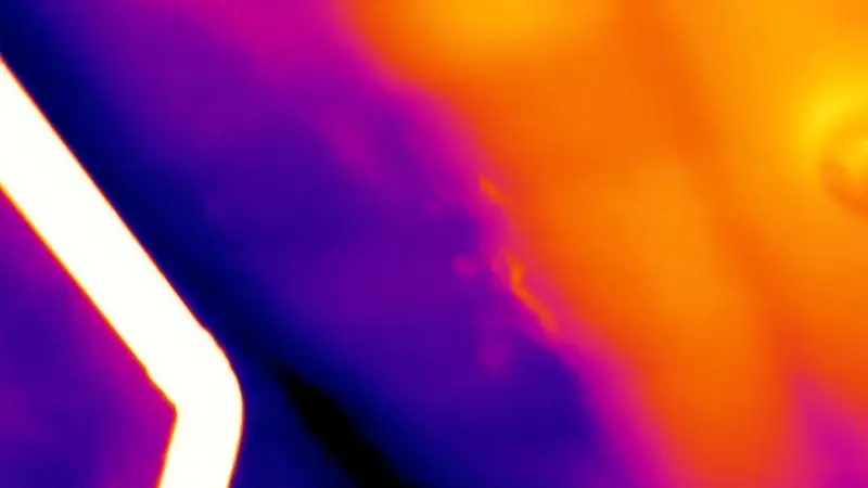 Termografia infiltrazione acqua soffitto non visibile a occhio nudo